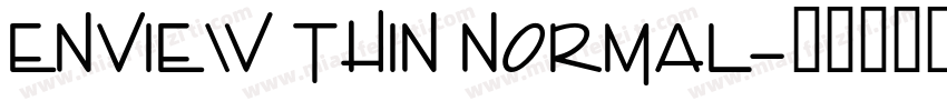 Enview Thin Normal字体转换
